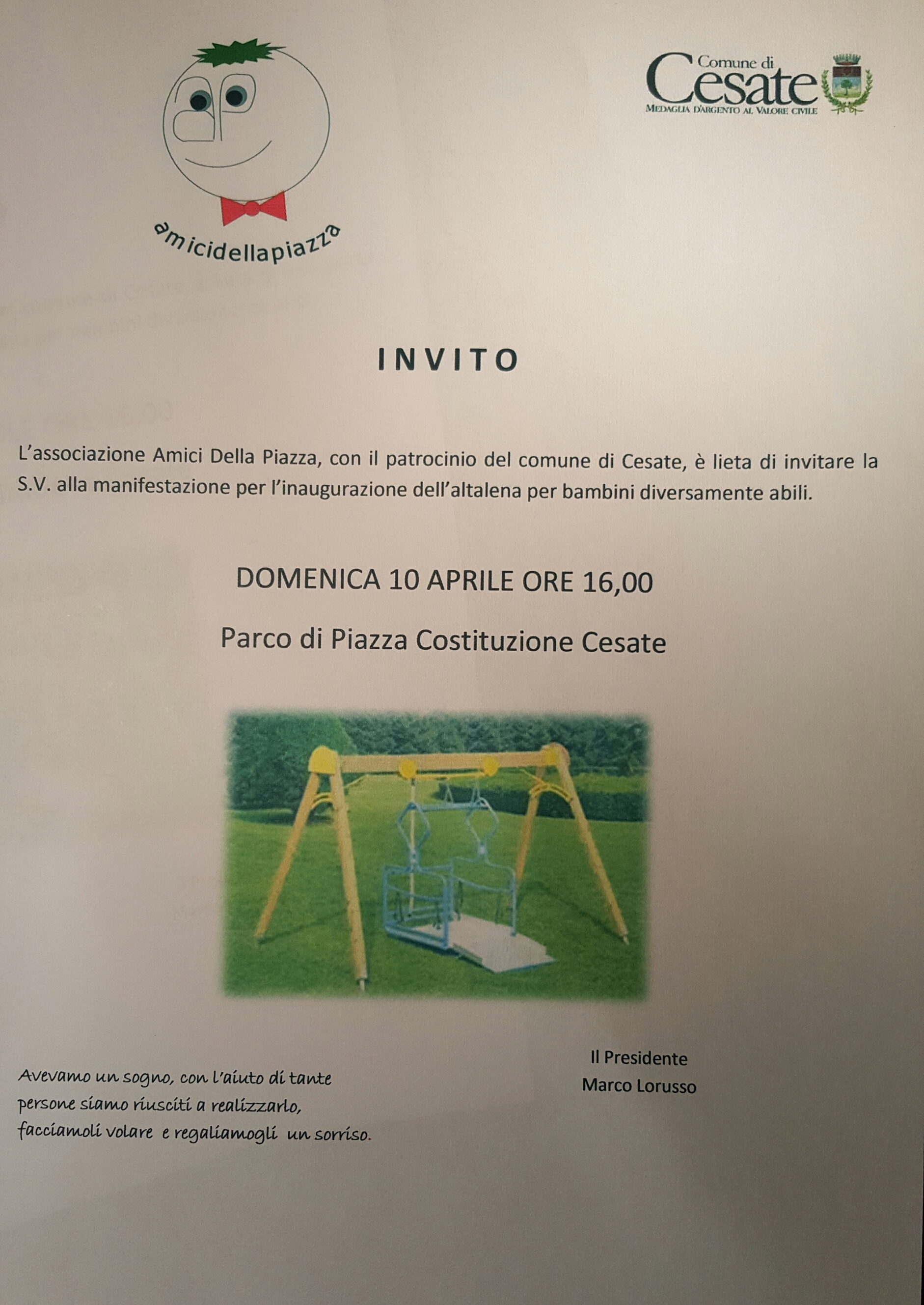 UNA NUOVA ALTALENA
